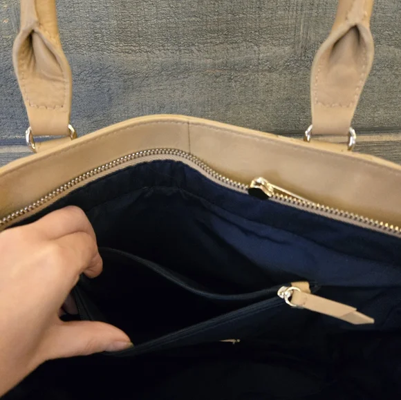 Cole Haan Leather Tan Tote - Picture 7 of 9